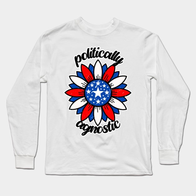 Politically Agnostic Long Sleeve T-Shirt by nextneveldesign